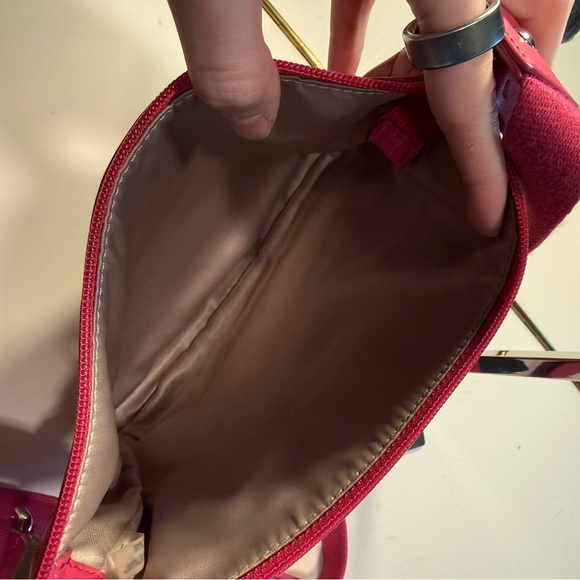 Hot Pink Leather Coach Crossbody - Picture 5 of 8